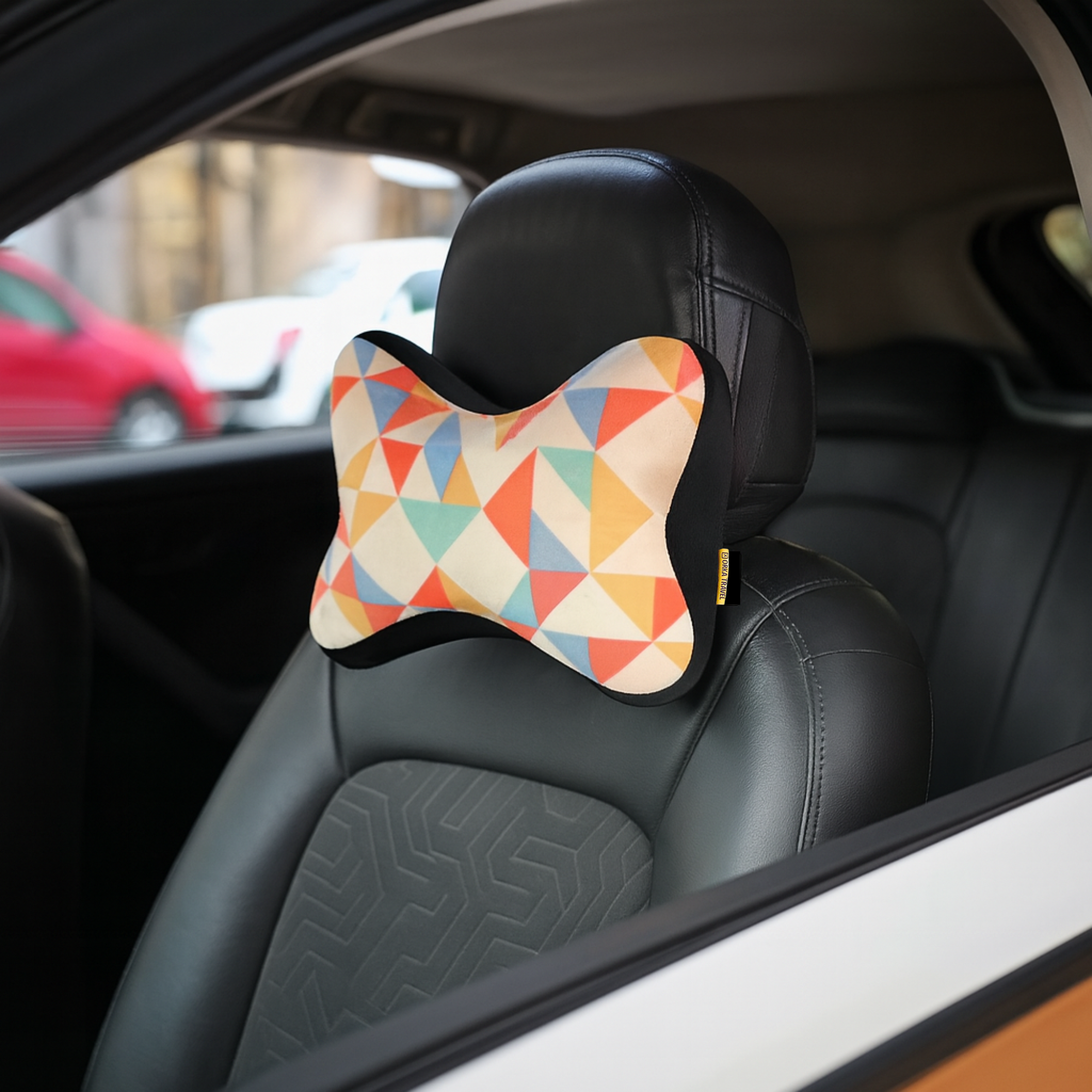 Car Neck Memory Foam Pack of 1 Pattern