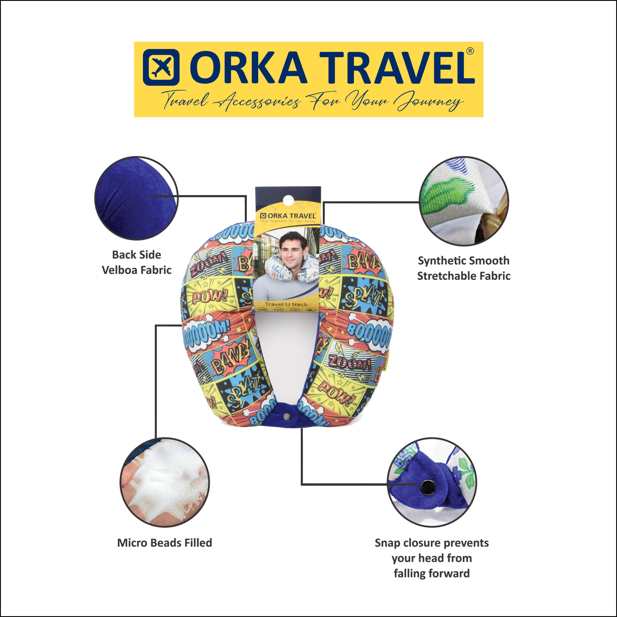Neck Pillow Micro Bead Boom Theme
