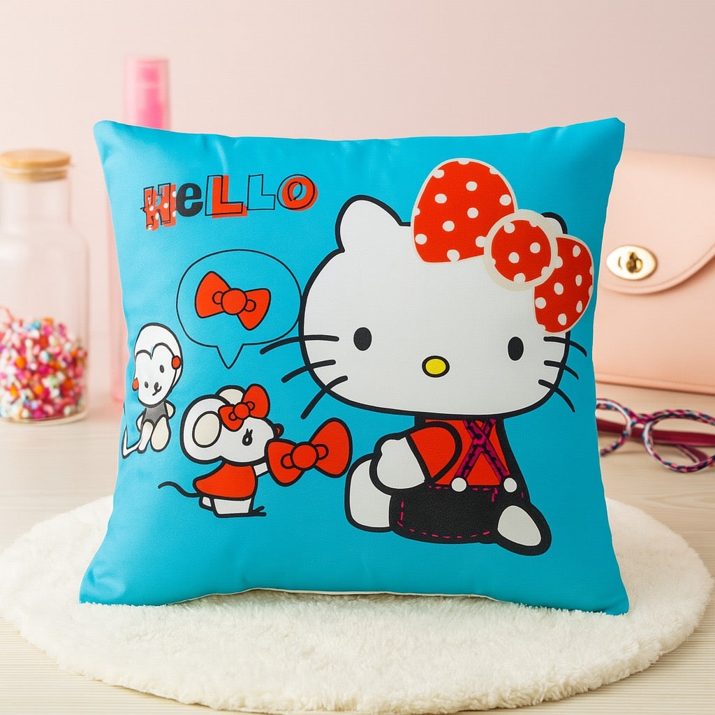 Kids Printed Cushion 12"x12" Blue
