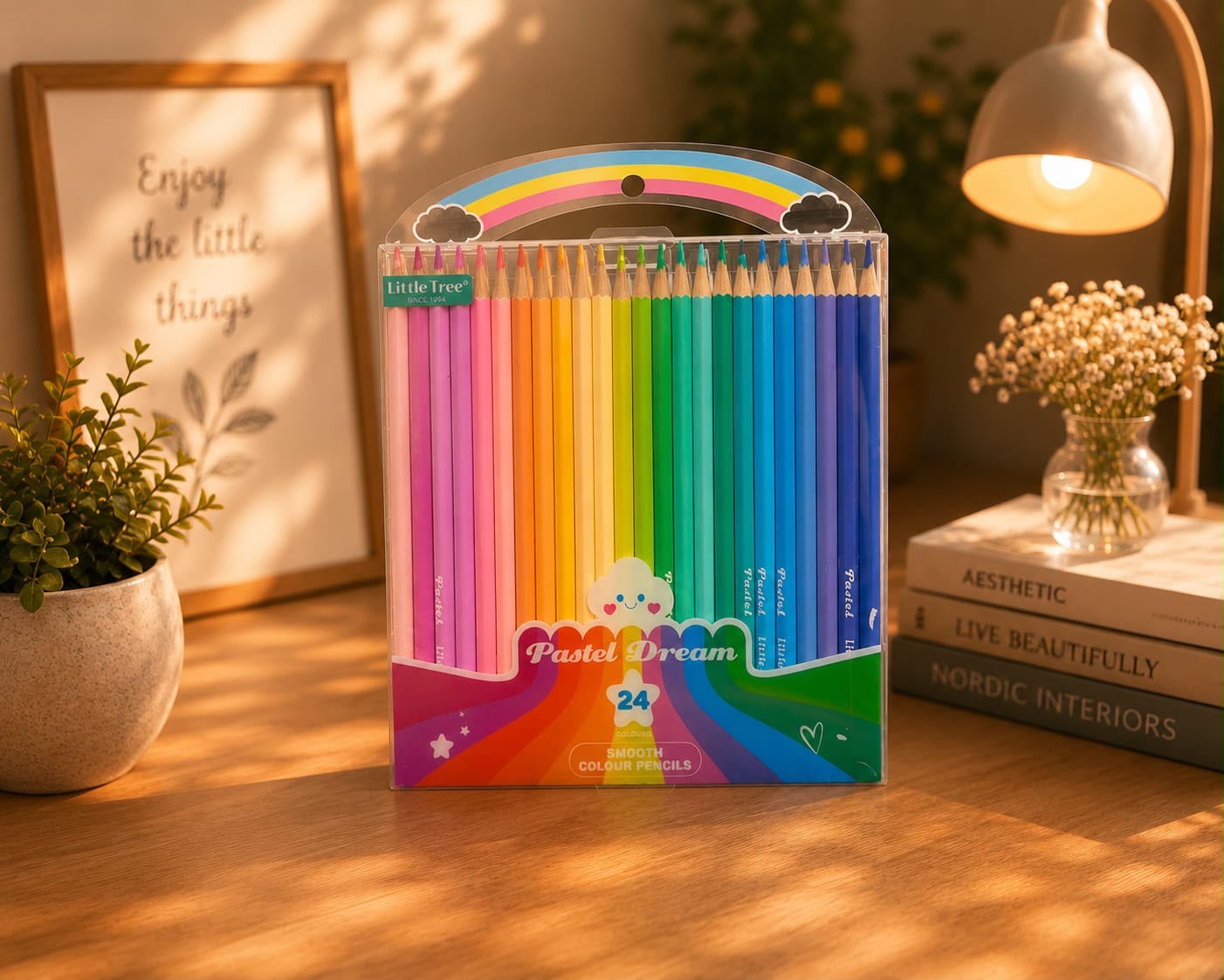 Pastel Colouring Pencil Set of 24