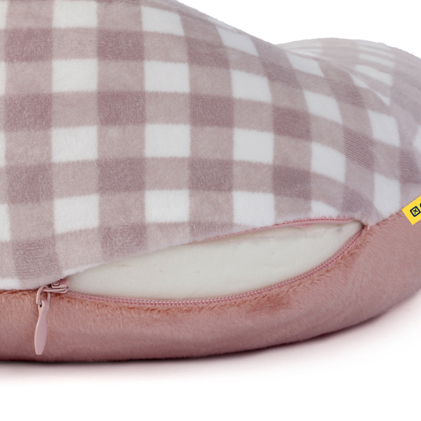 High Back Neck Pillow Memory Foam Rose Gold