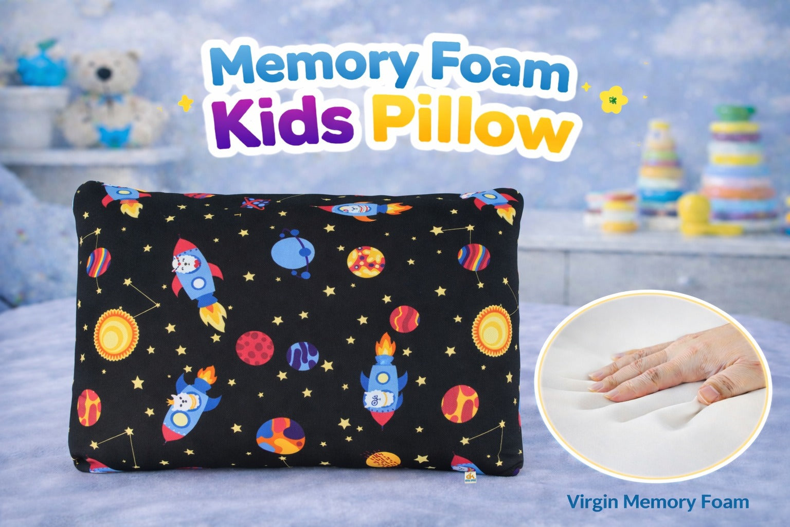 Memory Foam Kids Pillow Space