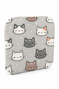 Kids Memory Foam Chair Pad Square Cat