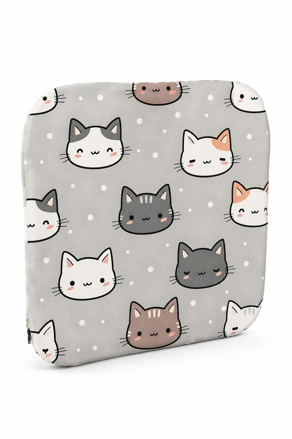 Kids Memory Foam Chair Pad Square Cat