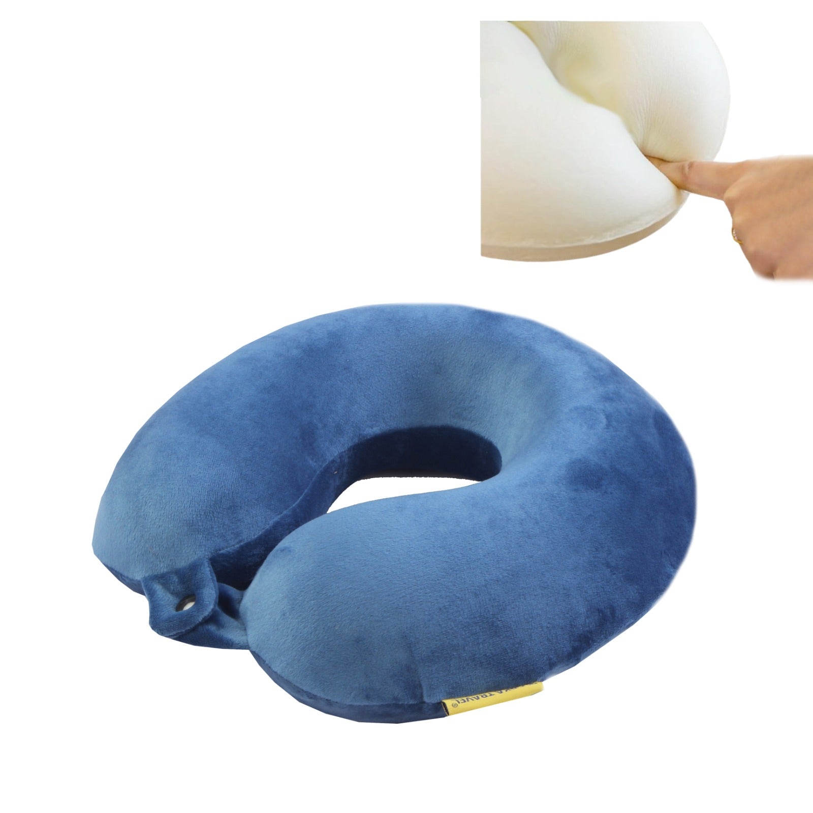 Travel U Neck Memory Foam Black