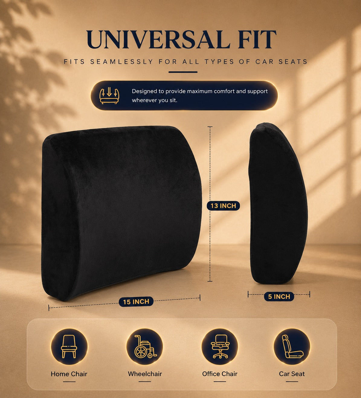 Back Rest Memory Foam Elle